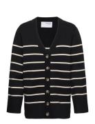 Slfliva Ls Long Knit Cardigan Noos Tops Knitwear Cardigans Black Selec...