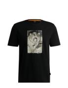 Te_Wilds Tops T-shirts Short-sleeved Black BOSS