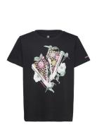 Cnvg Floral Sneaker T-Shirt Sport T-shirts Short-sleeved Black Convers...