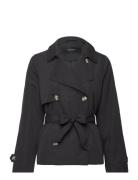 Vmzoa Trenchcoat Trenssi Takki Black Vero Moda