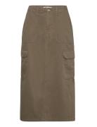 Onlmalfy Long Cargo Skirt Pnt Polvipituinen Hame Beige ONLY