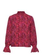 Smock Blouse Tops Blouses Long-sleeved Red Coster Copenhagen