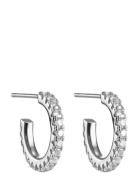 Celine Crystal Hoop 12 Mm Accessories Jewellery Earrings Hoops Silver ...