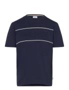 Short Sleeves Tee-Shirt Tops T-shirts Short-sleeved Navy BOSS