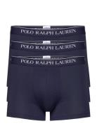 Stretch Cotton Trunk 3-Pack Bokserit Blue Polo Ralph Lauren Underwear
