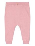 Knit Trousers Bottoms Sweatpants Pink Mango