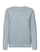 Ista - Organic Cotton Tops Knitwear Jumpers Blue Basic Apparel