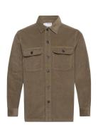 Slhloose-Dan Cord Overshirt O Tops Overshirts Khaki Green Selected Hom...