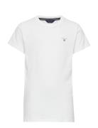 Original Ss T-Shirt Tops T-shirts Short-sleeved White GANT