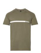 T-Shirt Rn Slim Fit Tops T-shirts Short-sleeved Green BOSS