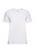 T-Shirt V-Neck Tops T-shirts & Tops Short-sleeved White Boozt Merchand...