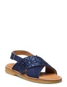 Sandals - Flat - Open Toe - Op Shoes Summer Shoes Sandals Blue ANGULUS