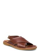 Sandals - Flat - Open Toe - Op Matalapohjaiset Sandaalit Brown ANGULUS