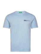 T-Shirt Tops T-shirts Short-sleeved Blue United Colors Of Benetton