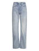 High Rise Straight Bottoms Jeans Straight-regular Blue Calvin Klein Je...
