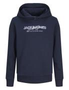 Jjalvis Sweat Hood Jnr Tops Sweat-shirts & Hoodies Hoodies Navy Jack &...