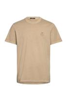 Organic Neuw Band Tee Tops T-shirts Short-sleeved Beige NEUW