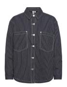 Onlmerle L/S Stripe Shirt Cc Pnt Tops Shirts Long-sleeved Navy ONLY