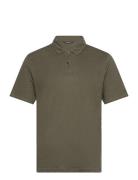 Duke Linen Polo Ss Tops Polos Short-sleeved Green Gabba