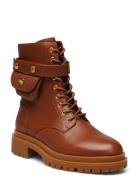 Cammie Burnished Leather Boot Shoes Boots Ankle Boots Laced Boots Brow...
