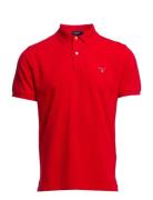 Original Pique Ss Rugger Tops Polos Short-sleeved Red GANT