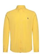 Featherweight Mesh Shirt Designers Shirts Casual Yellow Polo Ralph Lau...