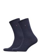 Th Women Sock Casual 2P Underwear Socks Regular Socks Blue Tommy Hilfi...