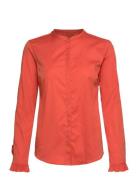 Mattie Shirt Tops Blouses Long-sleeved Orange MOS MOSH