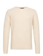 Lauritz Crew Knit Tops Knitwear Round Necks Cream Clean Cut Copenhagen