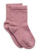 Cotton Rib Socks Sukat Pink Mp Denmark