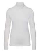 01 The Rollneck Tops T-shirts & Tops Long-sleeved White My Essential W...
