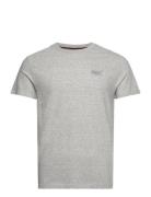 Essential Logo Emb Tee Tops T-shirts Short-sleeved Grey Superdry