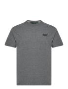 Essential Logo Emb Tee Tops T-shirts Short-sleeved Grey Superdry
