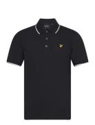 Tipped Polo Shirt Tops Polos Short-sleeved Black Lyle & Scott