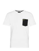 Contrast Pocket T-Shirt Tops T-shirts Short-sleeved White Lyle & Scott