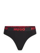 Thong Sporty Logo Stringit Alusvaatteet Black HUGO