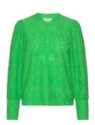 Objfeodora L/S Top Noos Tops Blouses Long-sleeved Green Object
