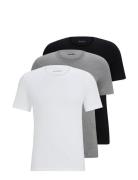 Tshirt Rn 3P Classic Tops T-shirts Short-sleeved Black BOSS
