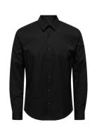 Onsandy Slim Easy Iron Poplin Shirt Noos Tops Shirts Casual Black ONLY...