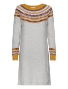 Dresses Flat Knitted Polvipituinen Mekko Grey Esprit Casual