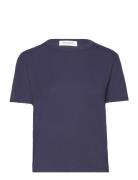 T-Shirt Tops T-shirts & Tops Short-sleeved Blue Sofie Schnoor