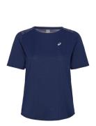Road Ss Top Sport T-shirts & Tops Short-sleeved Navy Asics