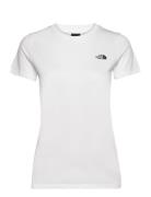 W S/S Simple Dome Tee Sport T-shirts & Tops Short-sleeved White The No...