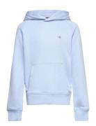 Shield Hoodie Tops Sweat-shirts & Hoodies Hoodies Blue GANT