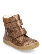 Boots - Flat - With Velcro Talvikengät Tarroilla Multi/patterned ANGUL...