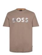 Te_Bossocean Tops T-shirts Short-sleeved Brown BOSS
