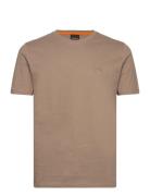 Tales Tops T-shirts Short-sleeved Brown BOSS