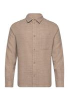 Kevin Bouclé Shirt Tops Shirts Casual Beige Les Deux