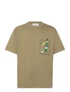 Dorian T-Shirt Tops T-shirts Short-sleeved Green Les Deux