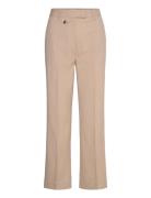 Bs Dagmar Pants Bottoms Trousers Wide Leg Beige Bruun & Stengade